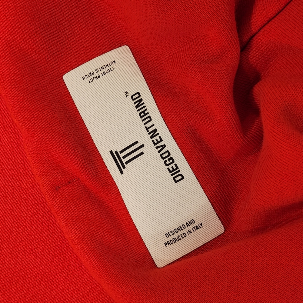 Diegoventurino Red Hoodie with Graphic Design - Picture 3 of 5
